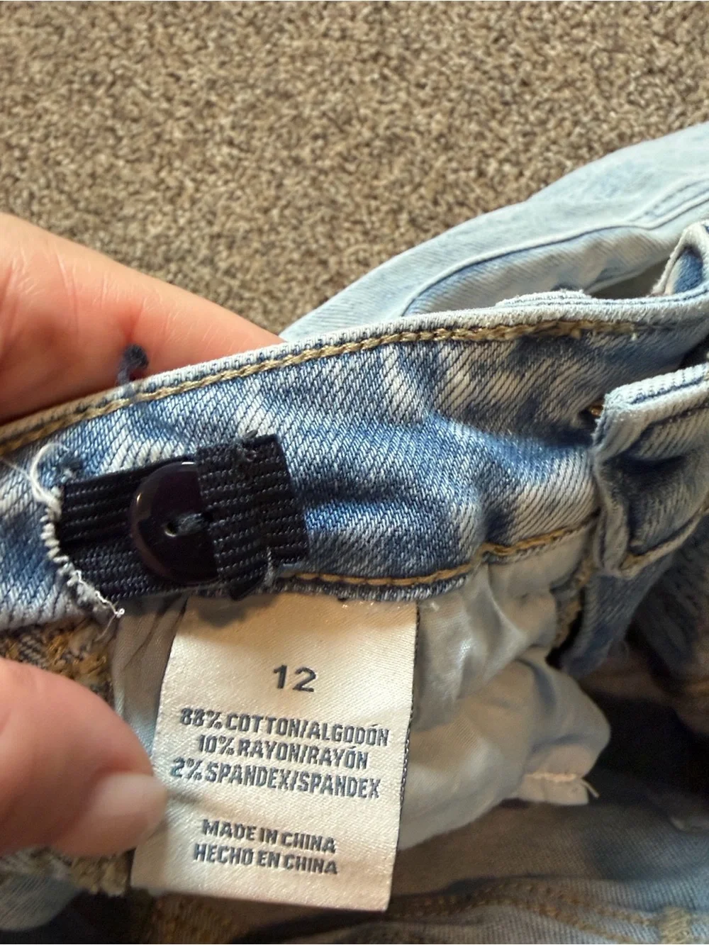BKE Light Blue Distressed kids Jeans